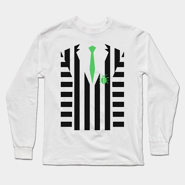 Beetlejuice Outfit Long Sleeve T-Shirt by byebyesally